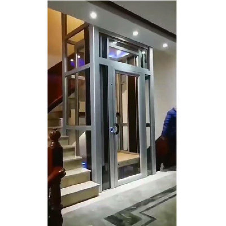 space saving portal frame home elevator udem small residential lift.jpg