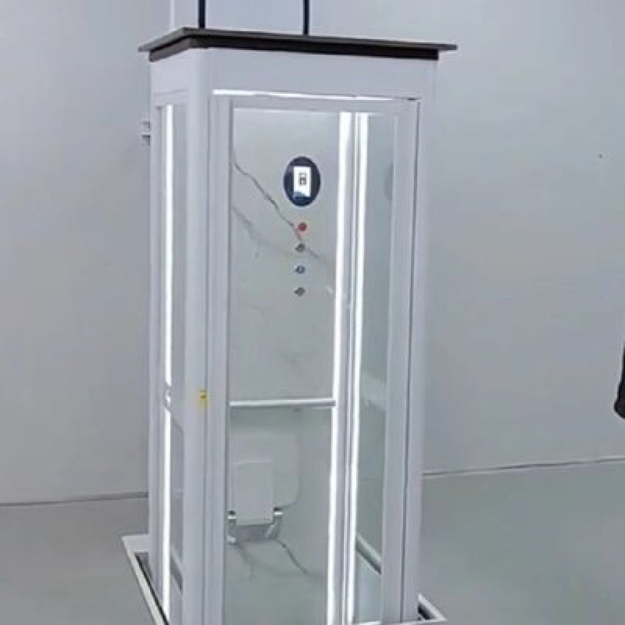 Hydraulic Residential Lift – 14.5 m Rise, 5 Stops, Space-Saving Design