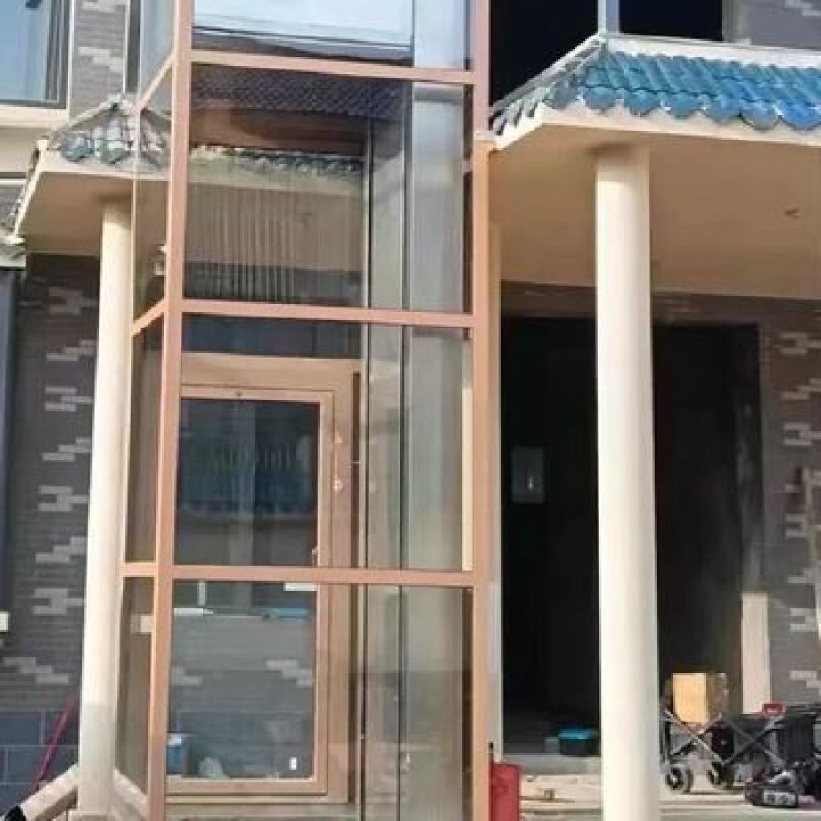 304 stainless steel cabin hydraulic home elevator 5 floors pitless design.jpg