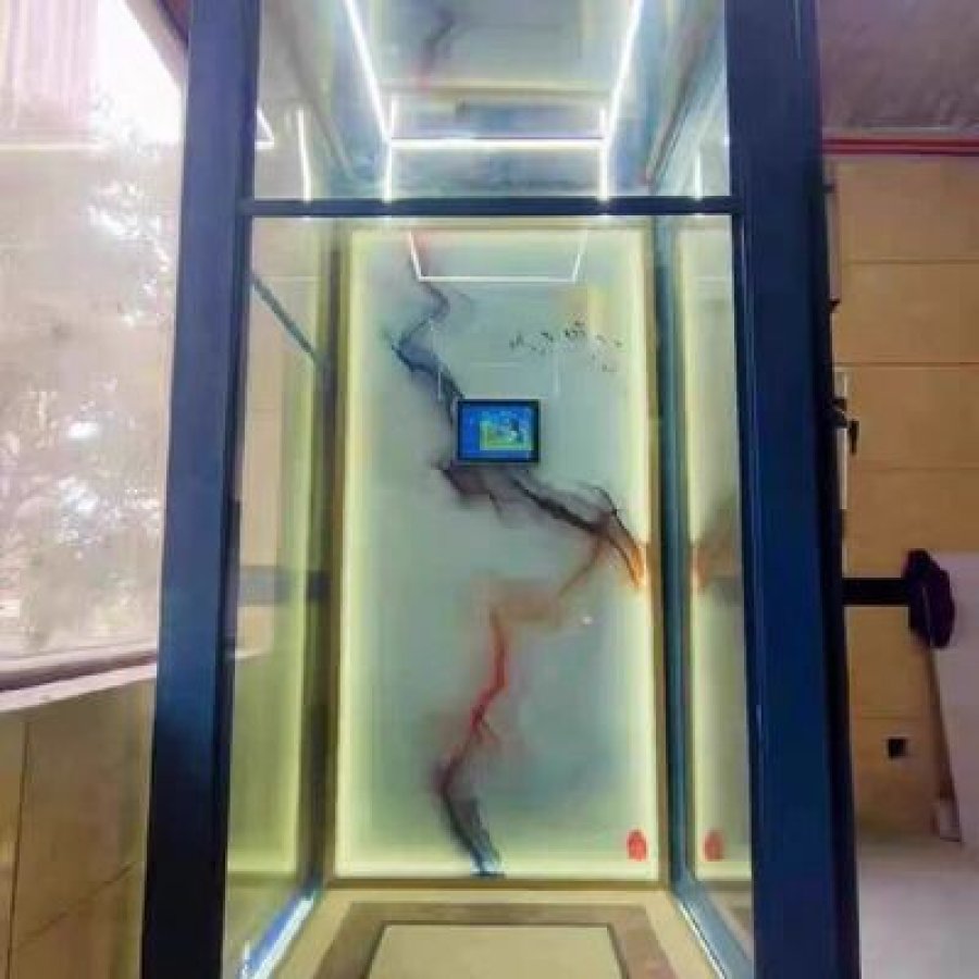 2 2 kw motor stainless steel frames of cabin hydraulic elevators for heavy duty.jpg