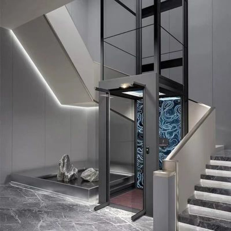 deck floor residential elevators 0m pit small hydraulic lift for home.jpg