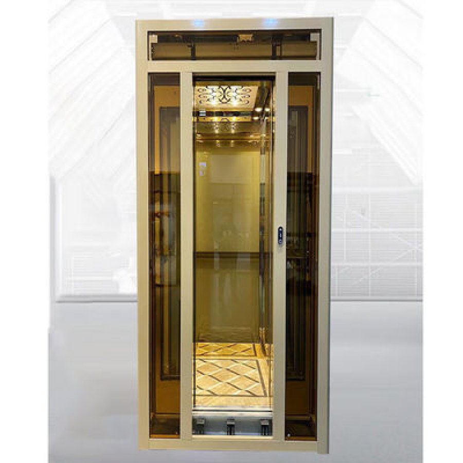 automatic door gearless traction elevator for residences.jpg