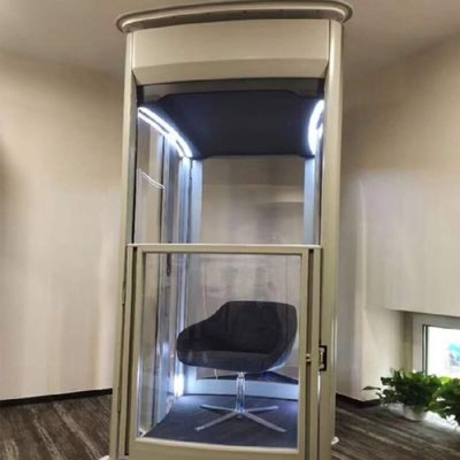Microprocessor-Controlled Glass Capsule Lift – Compact 2-Floor Home Elevator