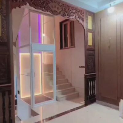 400Kg House Screw Driven Elevator Compact Home Lifts 50 Feet Travel Height