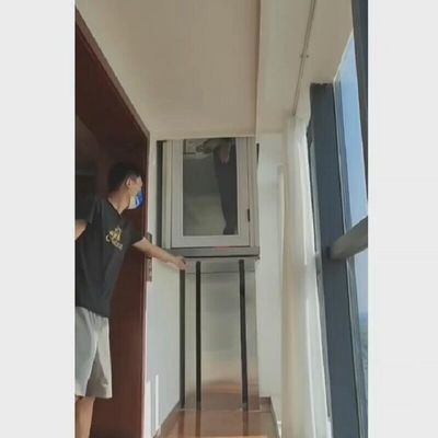Capacity 400Kg Hydraulic Residential Lift Safety Gear Hydraulic Home Lifts