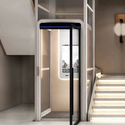 304 Stainless-Steel Hydraulic Home Elevator with Automatic Doors