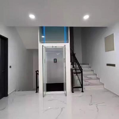 14.5 M Ss Cabin Elevator With Automatic Doors For 5 Stops Pitless Home Lift