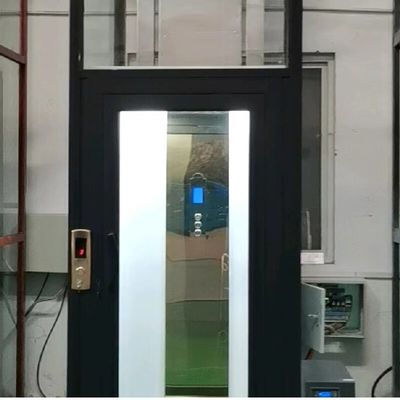 5 Stops Pitless Passenger Lifts With 2.9m Cylinders And Emergency Stop Stainless Cabin