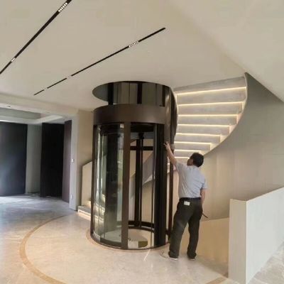 Gearless Special Elevator 14.5M Travel Height Domestic Elevators