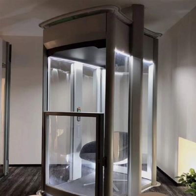 0.6M/S Speed Household Elevator 400Kg Capacity Outdoor Residential Elevator