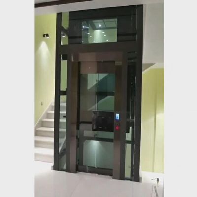 Steel Well Shaft Gearless Traction Type Elevators Center Opening 0.6m/S