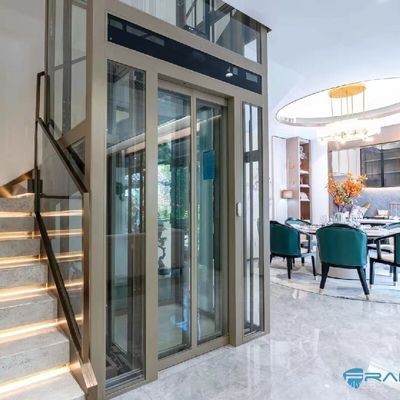 Gearless Traction Home Elevator 30 Meter Low Noise Overload Protection