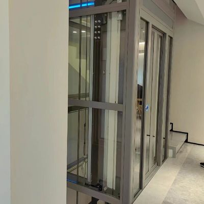 Traction Home Elevator With 30M Travel Height Driven By Gearless Traction System ISO9001 Certified