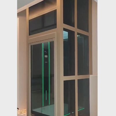 Single Swing Door Residential Traction Elevator / VVVF Control Home Elevator
