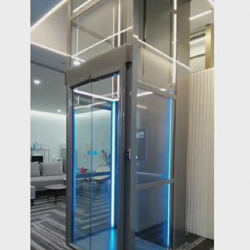 Advanced Screw-Driven Elevator | Stainless Steel Cabin with PLC Control