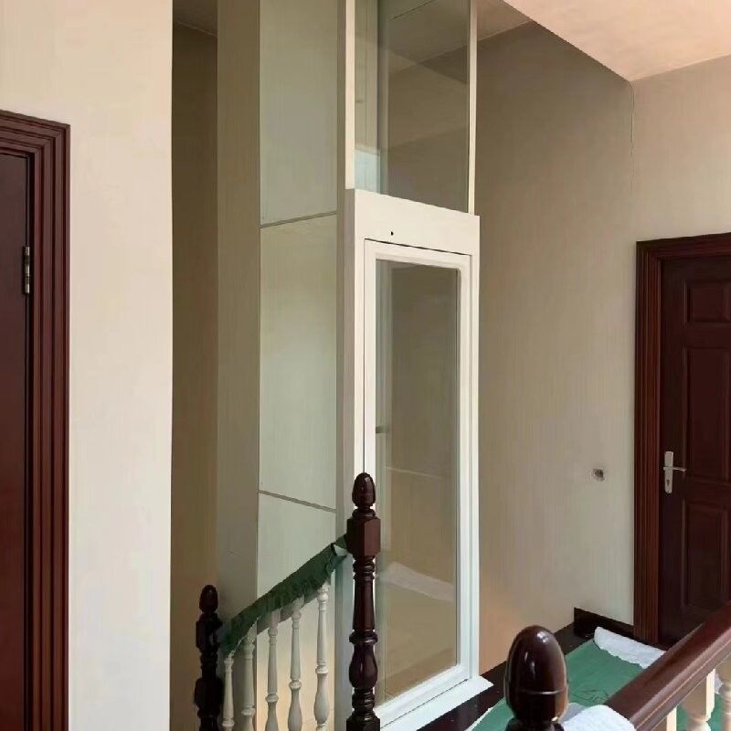 Single Phase AC pitless Hydraulic Elevator With Automatic Doors And 4.7 KW Motor For 5Stop