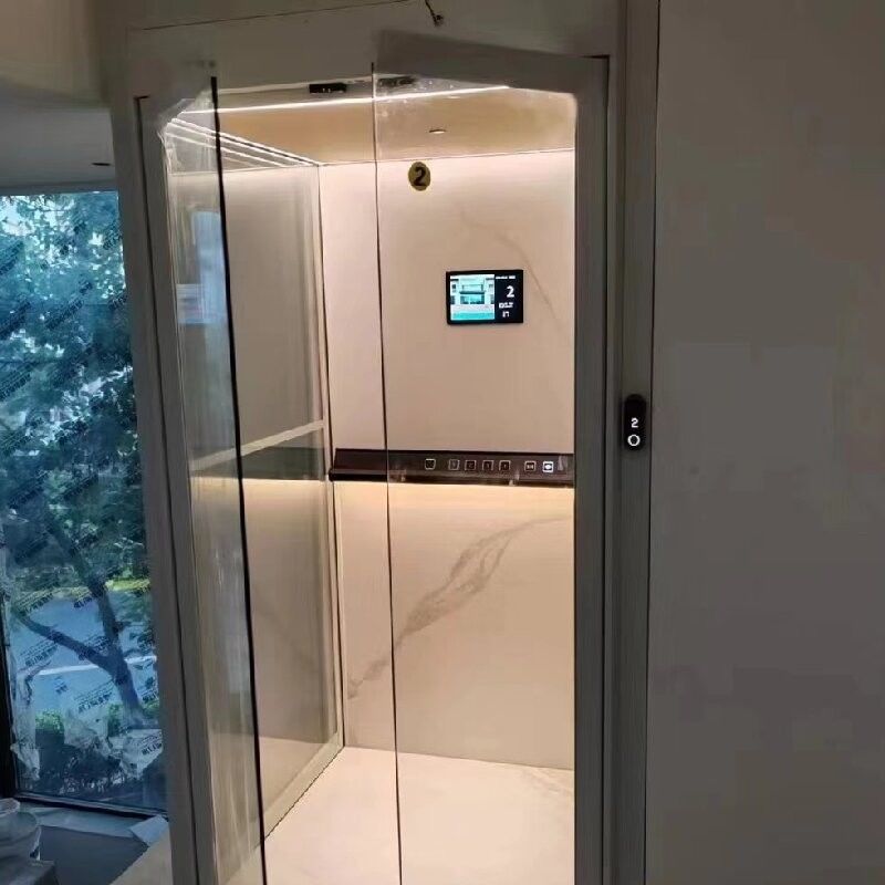 Emergency Stop Panic Button Hydraulic Lift For Home Stainless Steel Frames 304# Of Cabin