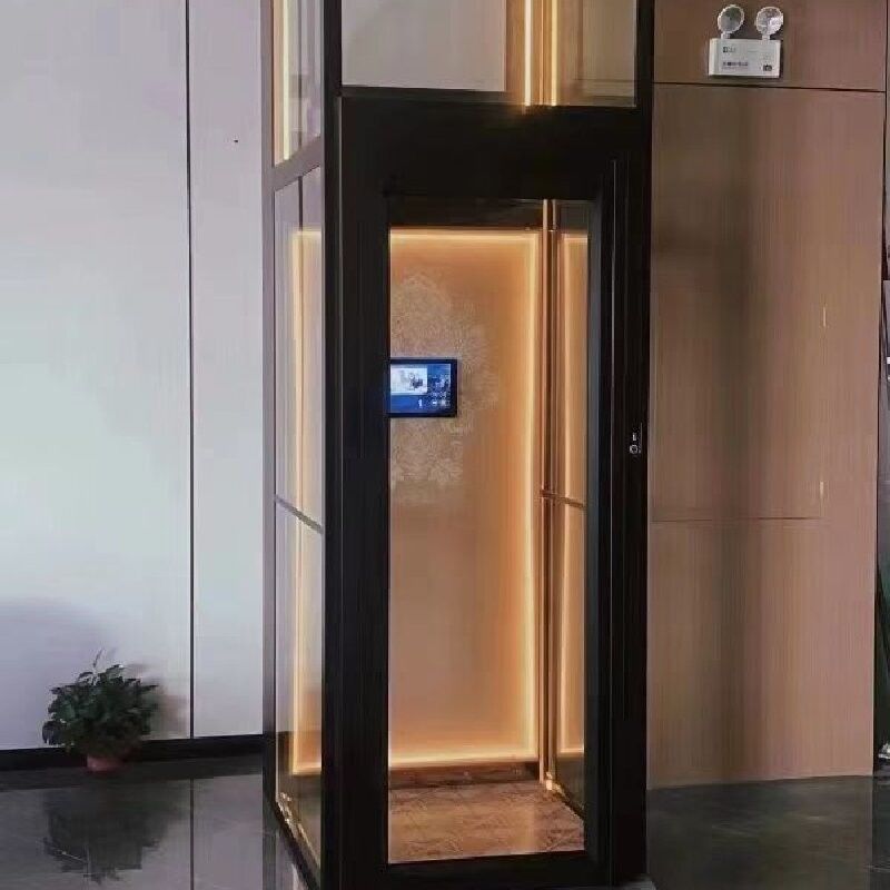 5Stop 2.2Kw Stainless Steel Lift Hydraulic Elevator Manufacturers With Microprocessor Control