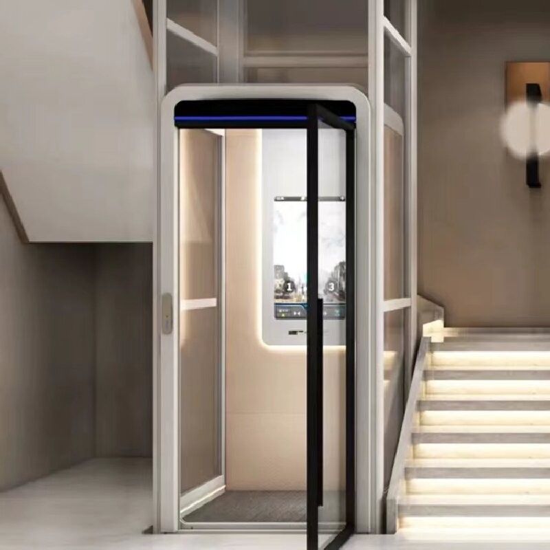 304 Stainless-Steel Hydraulic Home Elevator with Automatic Doors