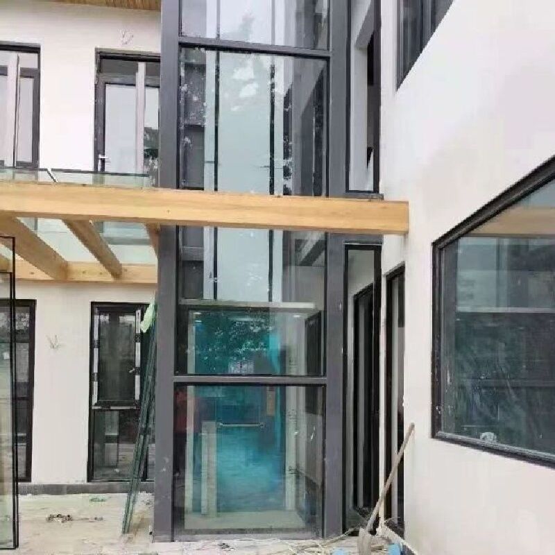 5-Stop Pitless Hydraulic Home Elevator with Automatic Doors