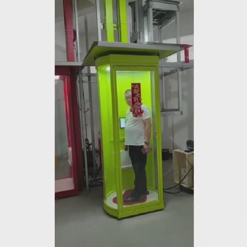 Elegant Glass Capsule Elevator | Compact 2-Person Lift