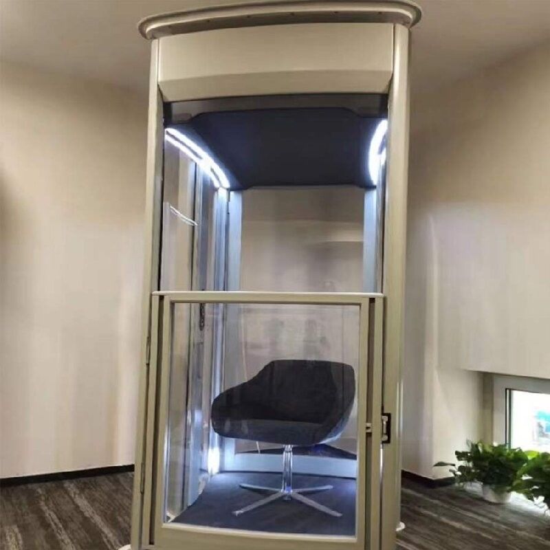 Microprocessor-Controlled Glass Capsule Lift – Compact 2-Floor Home Elevator