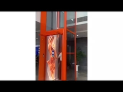 Hot red platform traction home elevator