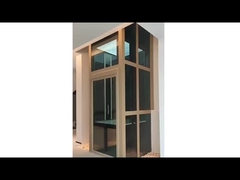 Single swing door traction home elevator