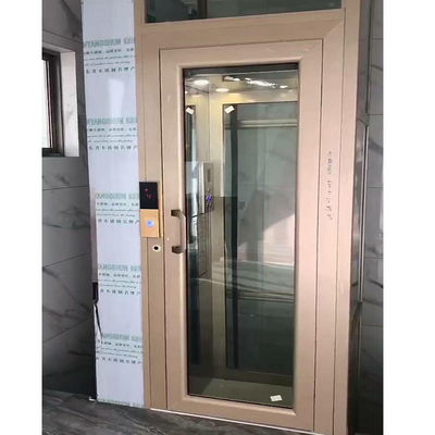 Personal hydraulic home elevator with a 500 kg rated capacity and naked cabin design